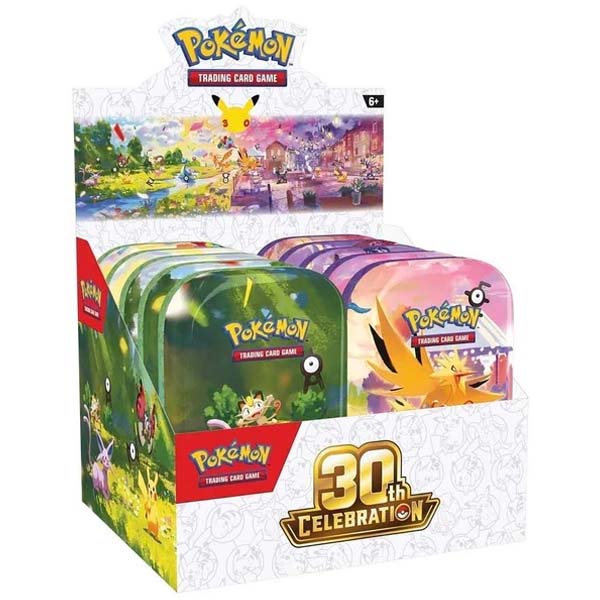 Pokémon TCG: Mini Tins - Assorted Display - 30th Celebration
