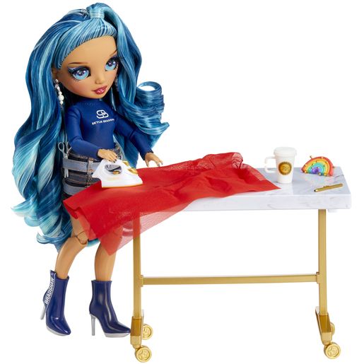 Rainbow High Dream & Design Fashion Studio Playset, Fashion Designer  Playset with Exclusive Blue Skyler Doll Plus Easy No Sew Fashion Kit Kids  Gift