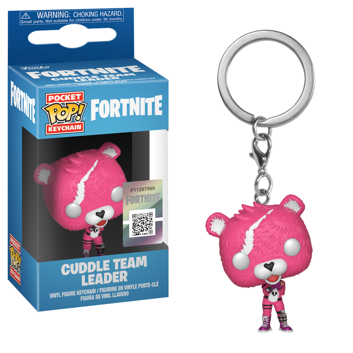 Funko Pocket Pop Fortnite Keychain Cuddle Leader The Entertainer - questions and answers