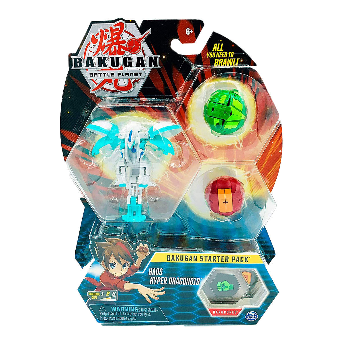 Bakugan Starter 3 Pack Action Figure - Haos Hyper Dragonoid