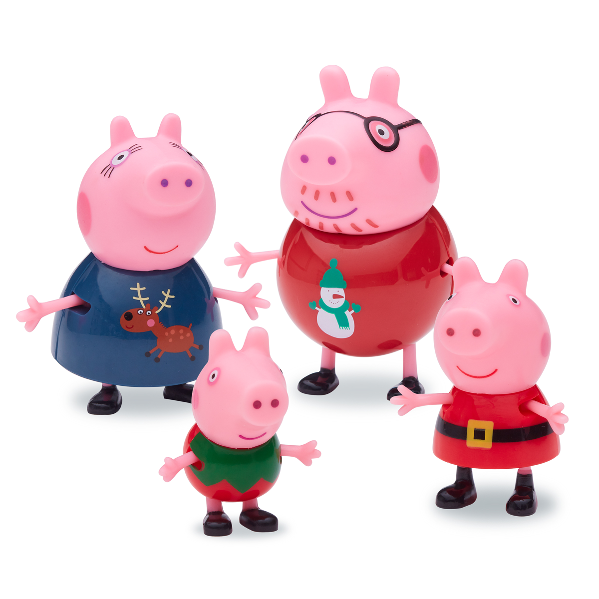 Peppa Pig Family Christmas Figures The Entertainer