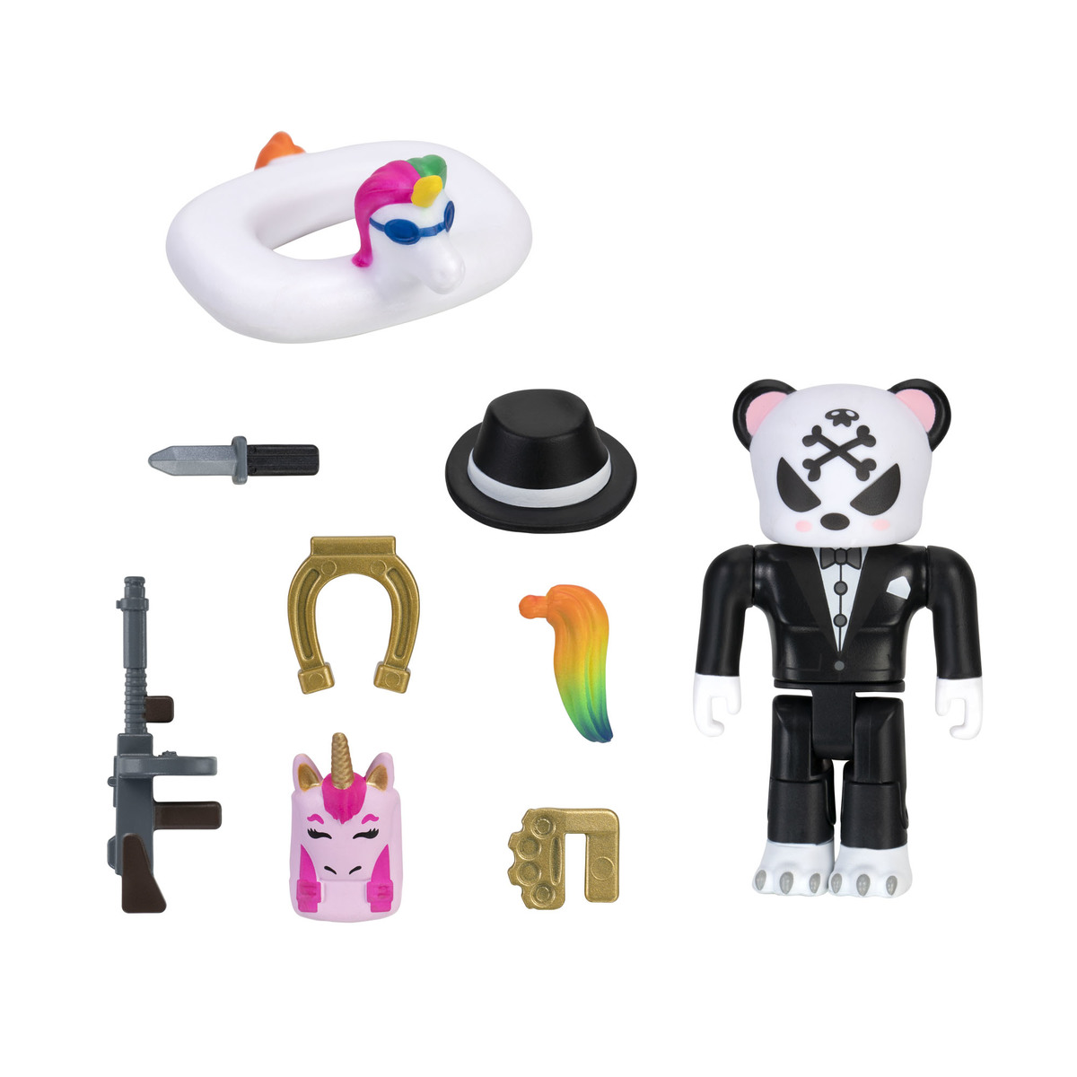 Roblox Avatar Shop Figure Rare Complicated Unicorn Gangster Panda The Entertainer - roblox painting id for panda