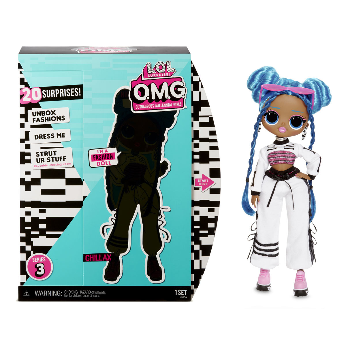  L.O.L. Surprise! Outrageous Millennial Girls Fashion Doll - Chillax