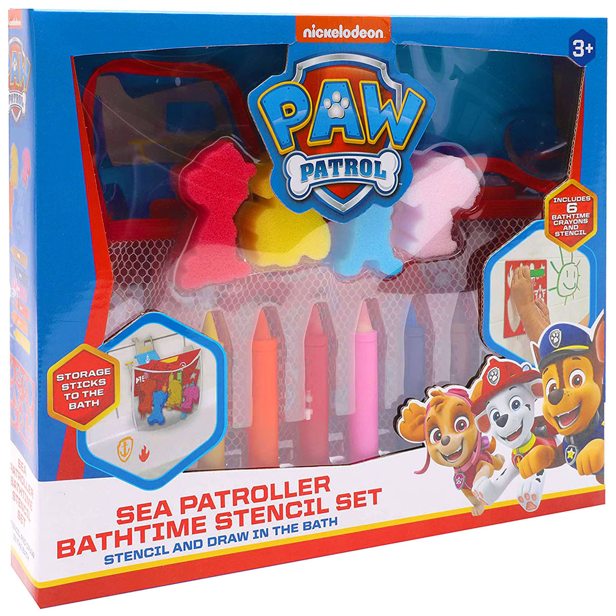 Paw Patrol Bathtime | Set Patroller Entertainer Stencil Paw The