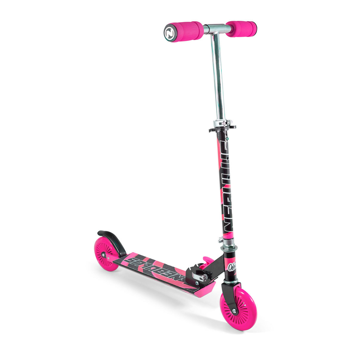  Nebulus Scooter - Black with Pink Chrome Finish