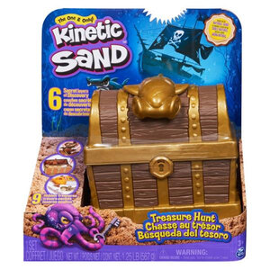 SPIN MASTER Kinetic Sand Beach Day Fun Playset w/ Castle Molds & Tools Age  3+