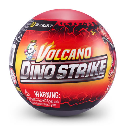 Image of 5 Surprise Dino Strike Volcano Mystery Capsule Series 4 by ZURU (Styles Vary)