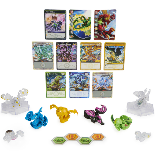 Bakugan - Deluxe Collector Figure Bundle With 2x Cards & Coin In Each