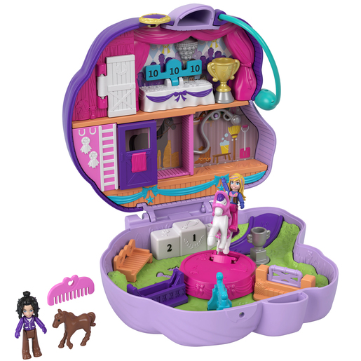 Polly Pocket Jumpin' Style Pony Compact Playset | The Entertainer