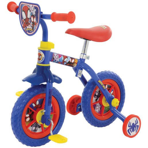 Image of Marvel Spidey and His Amazing Friends 2-in-1 10' Training Bike