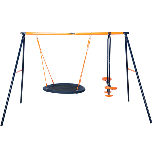 Image of Hedstrom Nebula Multi-play Swing Set with Nest swing and Glider