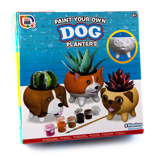 Image of Paint Your Own Dog Planters