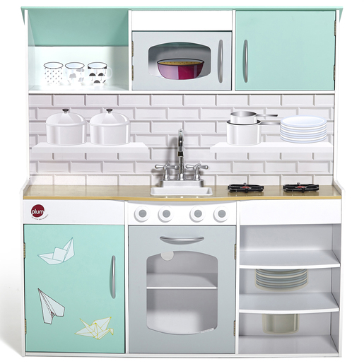 Image of Plum Peppermint Townhouse 2-in-1 Dolls House and Kitchen