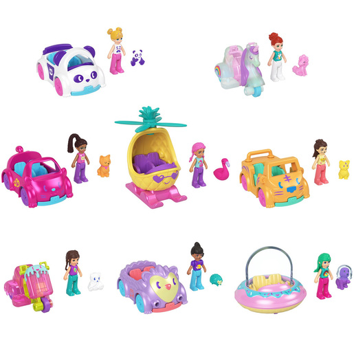 Polly Pocket Pocketville Cat Car Playset