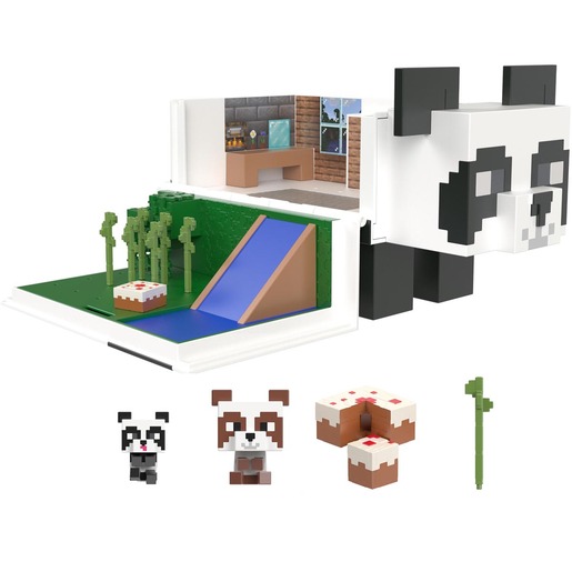 Image of Minecraft Mob Head Minis - Panda Playhouse Playset