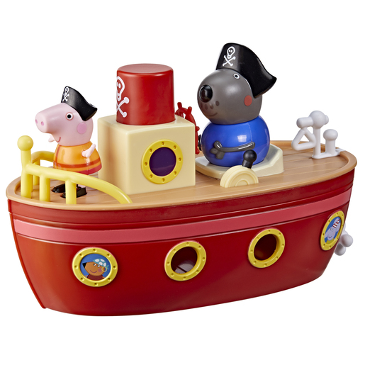Image of Peppa Pig Grandad Dog's Pirate Ship Playset