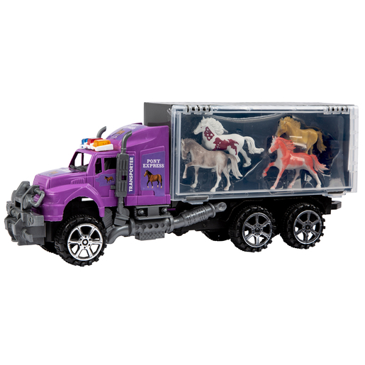 Image of Pony Express Transporter Truck Playset