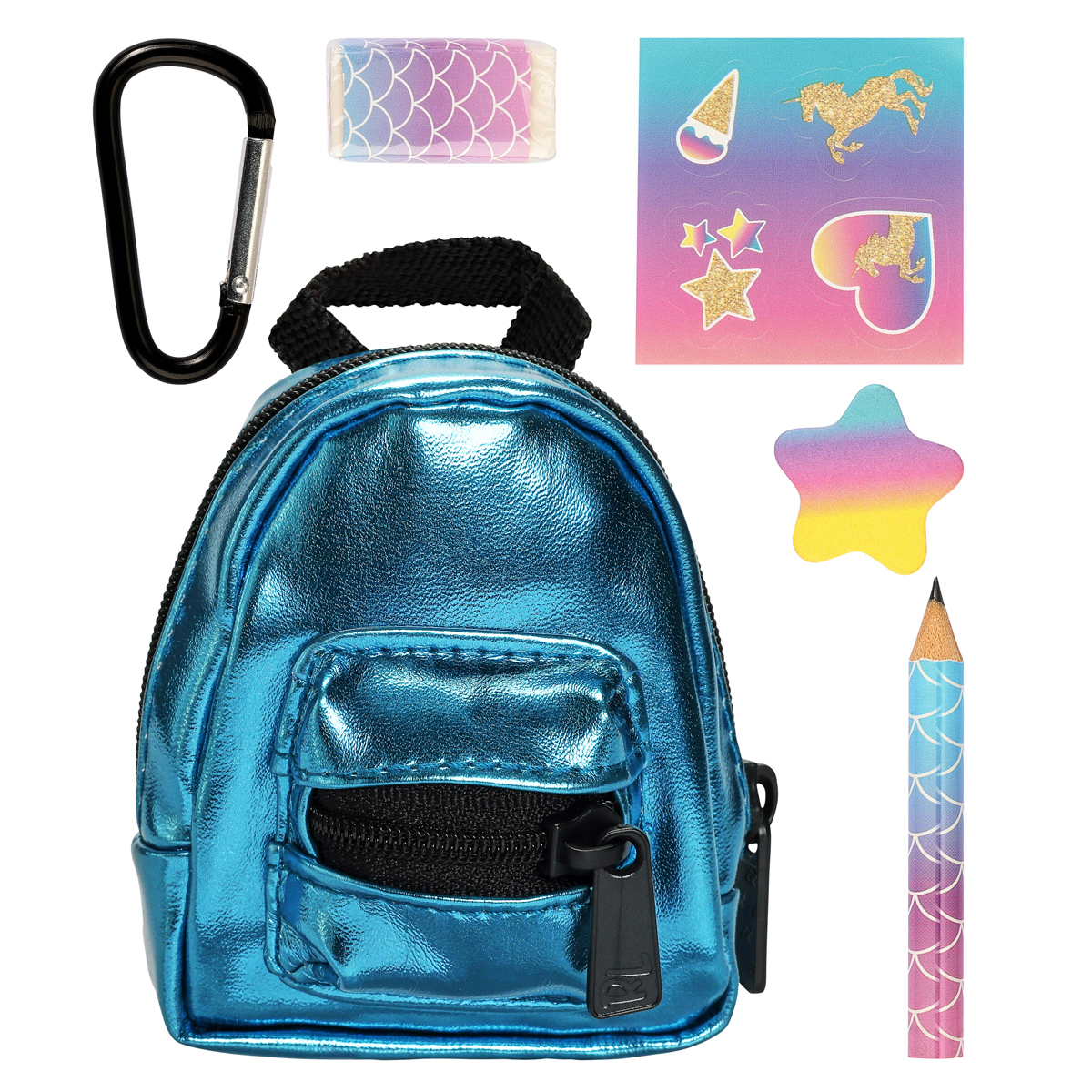 REAL LITTLES - Micro Backpack - 3 Pack with 18 Stationary