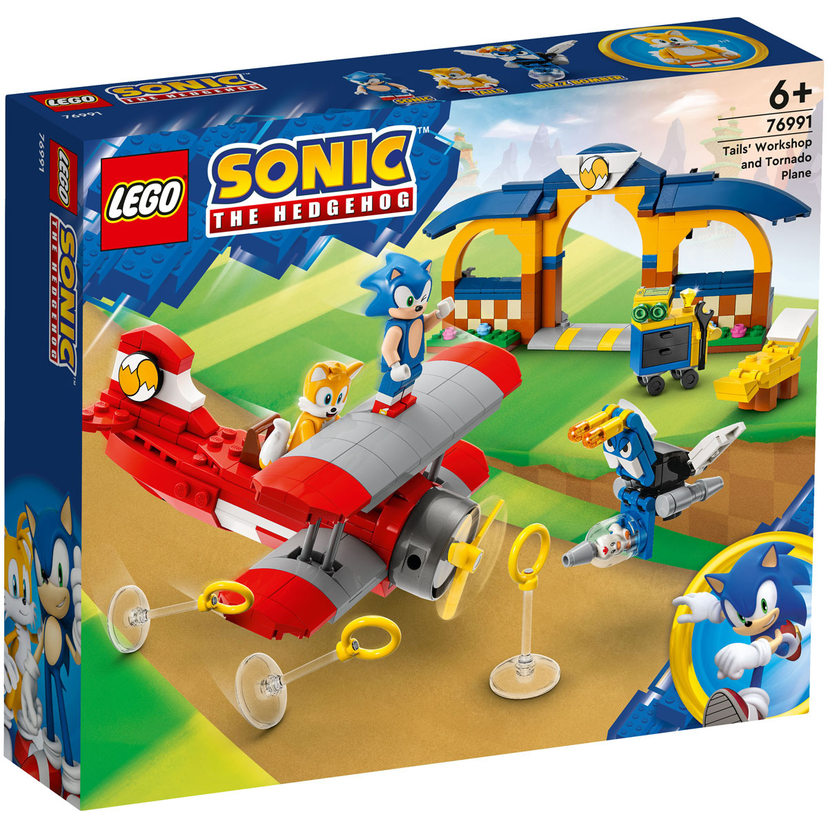 6 Pcs/set of Sonic Assembled Racing Blocks Compatible with Lego