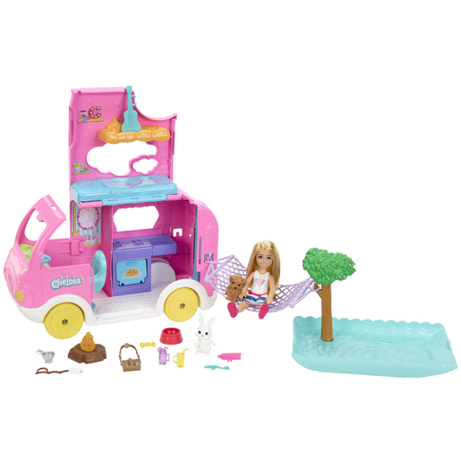 Image of Barbie Chelsea 2-in-1 Camper Van Playset