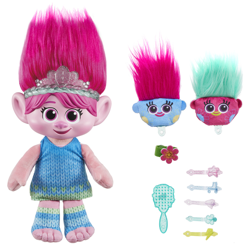 DreamWorks Trolls Band Together - Showtime Surprise Queen Poppy Doll ...