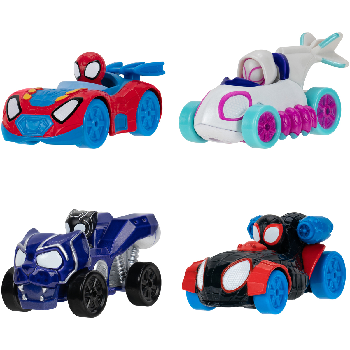 Marvel Spidey and His Amazing Friends Amazing Metals Vehicles 4 Pack