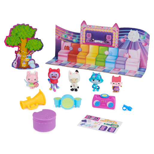 Image of Gabby's Dollhouse Groove with Gabby & Friends Musical Playset