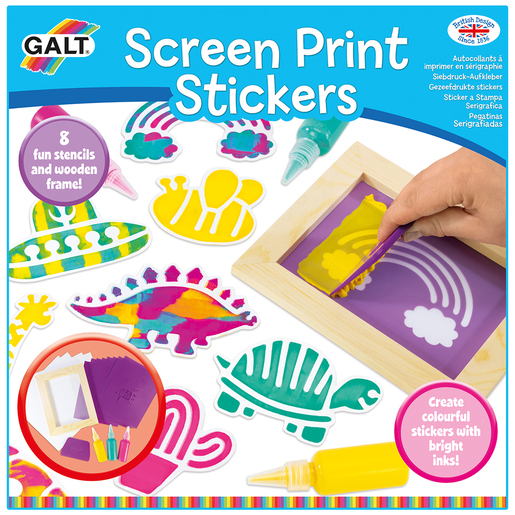 Image of Galt Screen Print Stickers Craft Set
